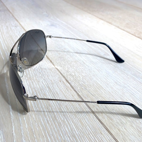 RayBan aviator silver grey sunglasses case& cloth - Picture 2 of 9